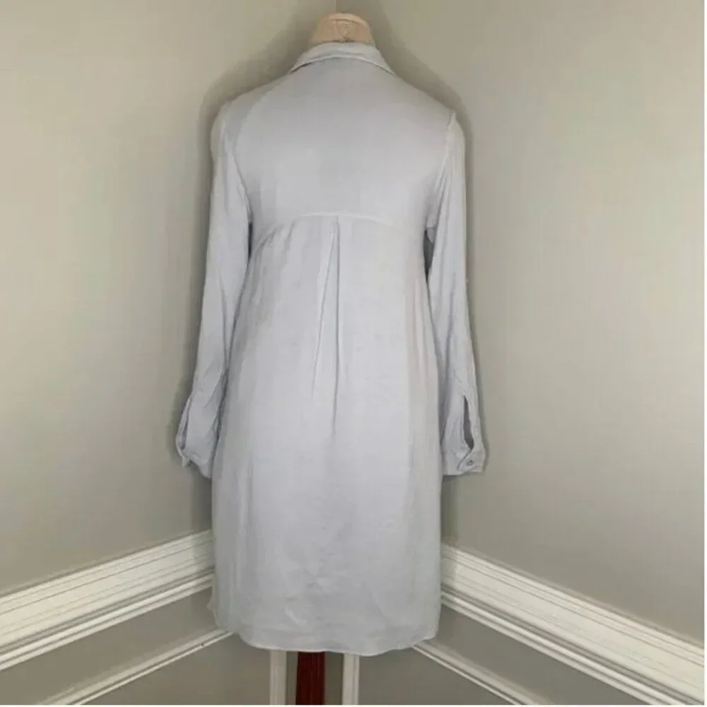 Jade Long Sleeve Popover Roll Tab Sleeve Tunic Lined Dress Size Small - Picture 2 of 9